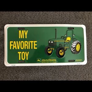 John Deere Tractor License Plate